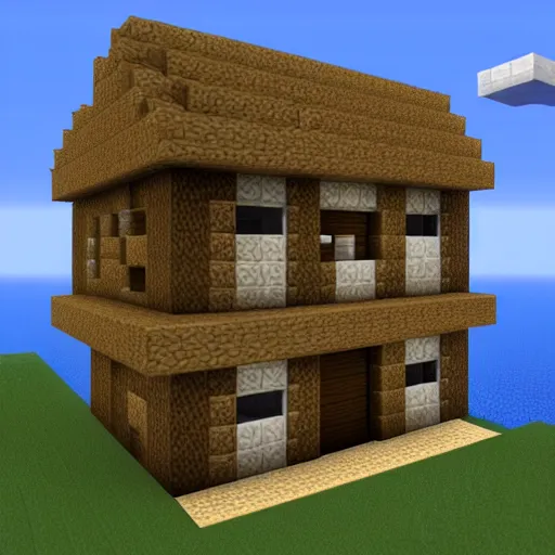 Prompt: ' i just finished building my minecraft house!!!'screenshot, 4 k quality