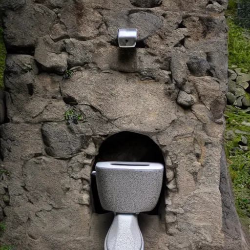 Image similar to Toilet from the stone age