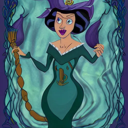 Image similar to ursula the sea witch