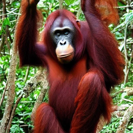 Prompt: orangutan mixed with gorilla