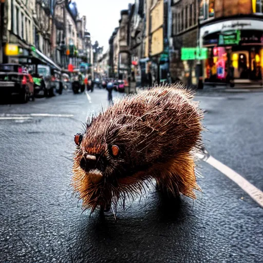 Image similar to Smartphone Huwaei snap of a wild haggis in town