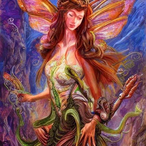 Image similar to a xenomorph fairy princess by senior concept artist josephine wall, high resolution, trending on artstation