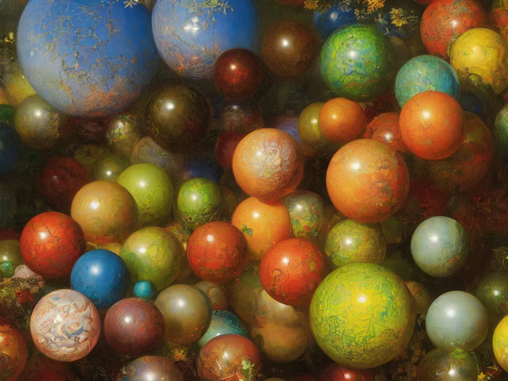 Image similar to kauai orbs of springtime, sunlight study, by jan davidsz de heem and ( ( ( ( ( lisa frank ) ) ) ) ) and frederic edwin church, art nouveau, oil - painting, 3 d render, 8 k, extreme detail, sharp focus, octane render