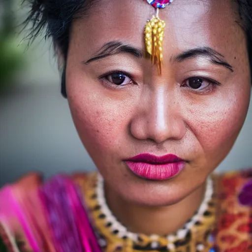 Image similar to A Asian african Woman, EOS-1D, f/1.4, ISO 200, 1/160s, 8K, RAW, unedited, symmetrical balance, in-frame