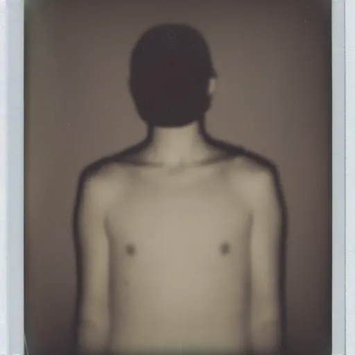 Image similar to polaroid photo of a faceless person