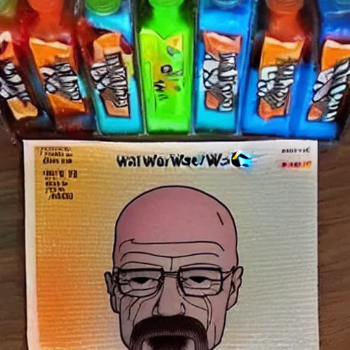 Image similar to walter white made of candy