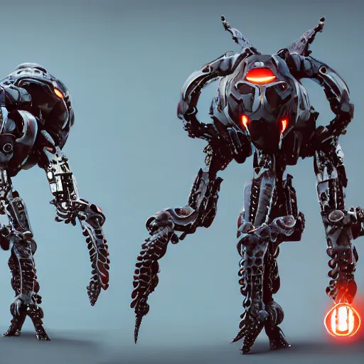 Prompt: very symmetrical!! armored octopus concept mecha suit from anthem video game, by miguel angel martinez monje, by vitaly bulgarov, by yoji shinkawa, by joss nizzi, by shoji kawamori, horizon zero dawn, bioware, mecha, deviantart, artstation, marmoset toolbag render, unreal engine