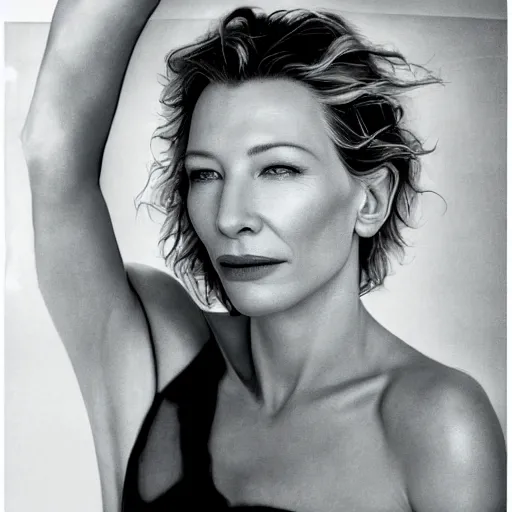 Prompt: Portrait of cate blanchett in a bathtube by Annie leibowitz, photorealisitc ,detailed