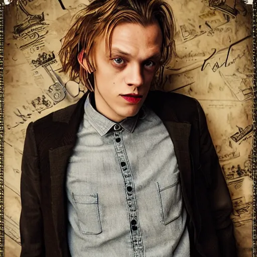 Image similar to jamie campbell bower, storybook