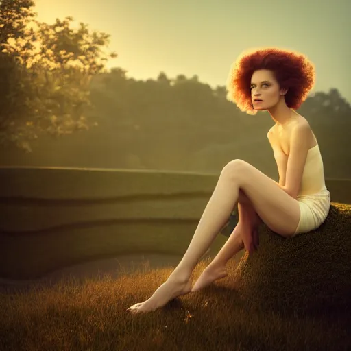 Image similar to photographic portrait of a stunningly beautiful fashionable female in soft dreamy light at sunset, contemporary fashion shoot, by edward robert hughes, annie leibovitz and steve mccurry, david lazar, jimmy nelsson, breathtaking, 8 k resolution, extremely detailed, beautiful, establishing shot, artistic, hyperrealistic, beautiful face, octane render