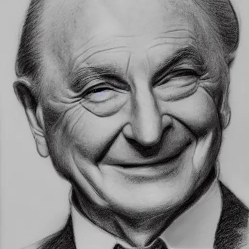 Image similar to piero angela pencil drawing