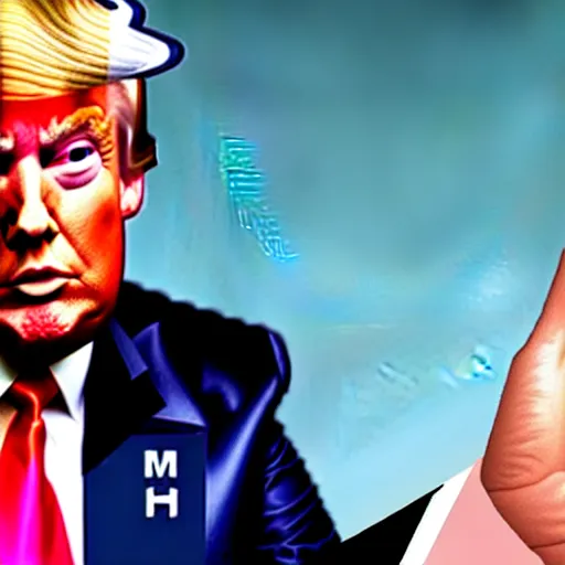 Image similar to donald trump with tiny hands