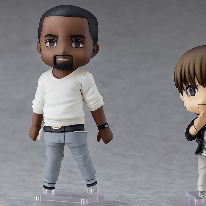 Image similar to An anime Nendoroid of Kanye, figurine, detailed product photo