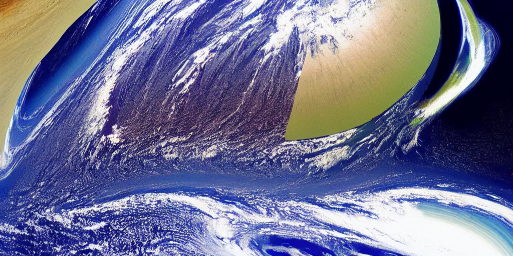 Image similar to A photo of earth from space