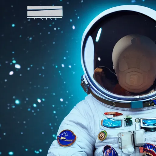 Image similar to Cosmonaut in space, trending on artstation, octane render, 8K