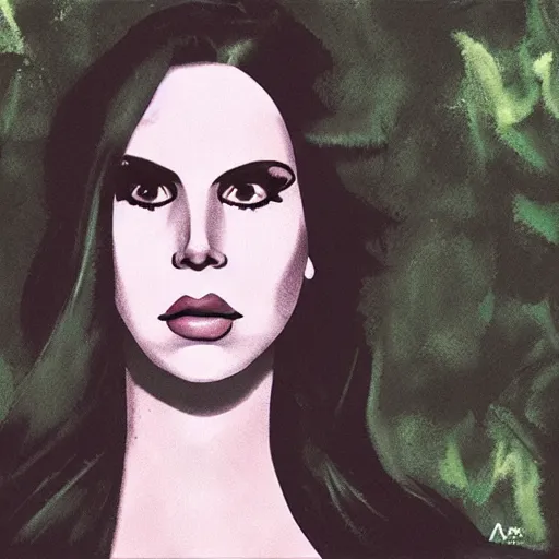 Image similar to trail cam footage of lana del rey, photorealistic, horror