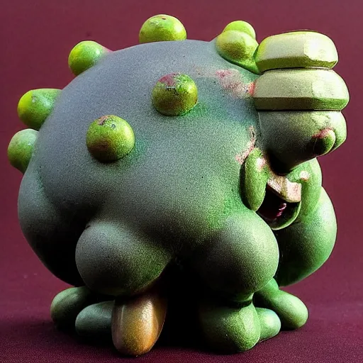 Image similar to 1 9 6 0 s japanese toy sculpture of a snot monster