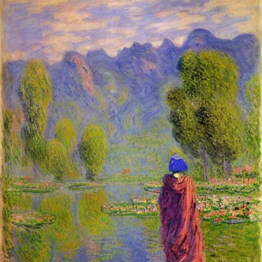 Image similar to Journey to the west, Claude Monet,