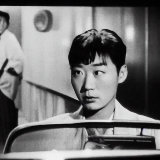 Image similar to 1950s Korean thriller film noir, Shin Sang-ok, 35mm film, Cooke Varotal 20-100 T3.1