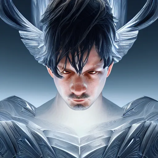 Prompt: archangel daniel by tsuyoshi nagano, illustration, cinematic lighting, hyperdetailed, 8 k, symmetrical, face enhance, elegant, frostbite 3 engine, cryengine, dof, trending on artstation, digital art, crepuscular ray