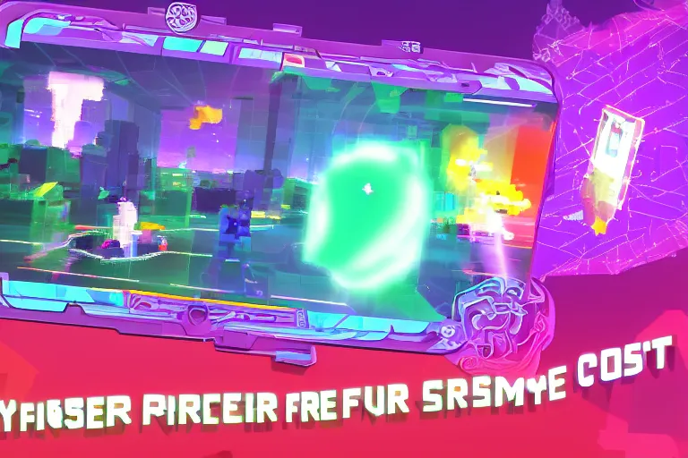 Image similar to cyber prism endlessly reflected through a mirror, cutecore game screenshot, in the style of typer mitchell