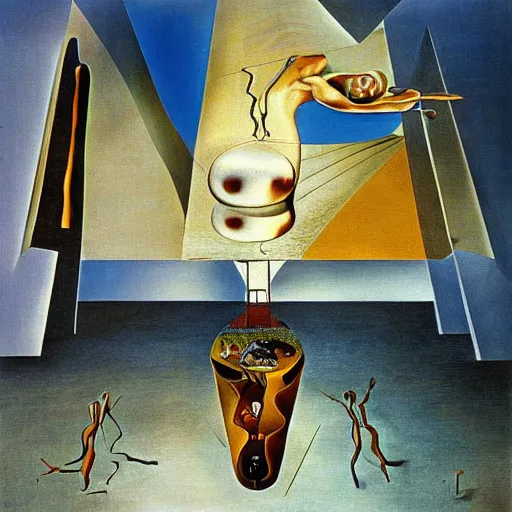 Prompt: quake by salvador dali