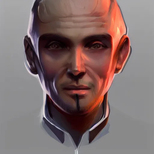 Image similar to exophilia, handsome, man, alien, artstation