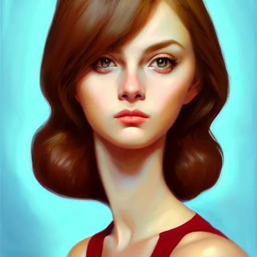 Prompt: a portrait of a beautiful girl mage, bored, illustration, soft lighting, soft details, painting oil on canvas by margaret keane and artgerm, trending on artstation, 4k, 8k, HD