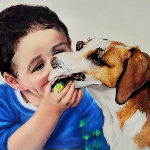 Image similar to eden ben zaken eating a dog, photorealistic, detailed