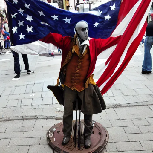 Image similar to 1776 street performer