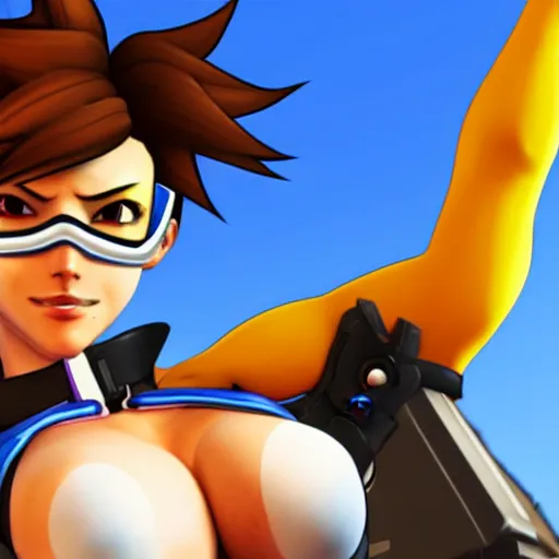 Prompt: tracer from overwatch not safe for work rule 3 4 uncensored