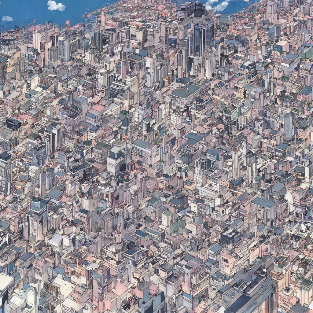 Image similar to zalem city by yukito kishiro