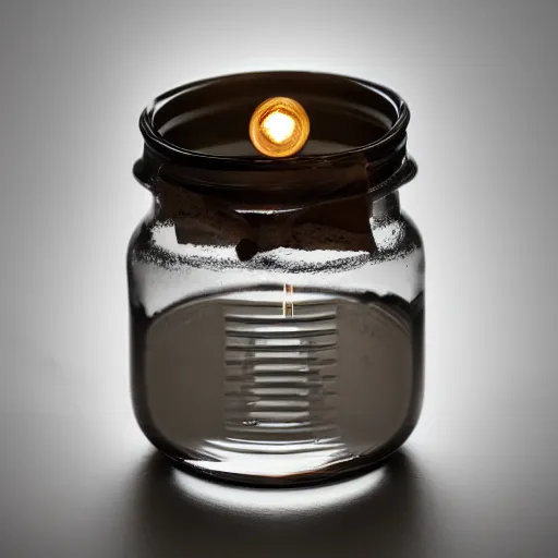 Image similar to smokey dreams in a jar, light by shaft of coruscating sunlight, Award Winning Masterpiece On 85mm by Simon Bruntnell