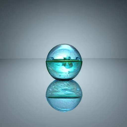 Prompt: three water spheres, hyper realistic render, transparent, refreshing, balanced, caustic