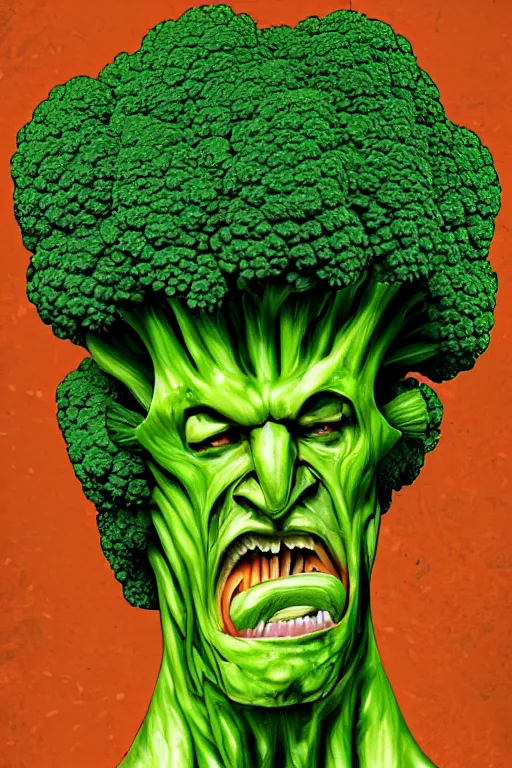 Prompt: ripped broccoli man, highly detailed, digital art, sharp focus, trending on art station