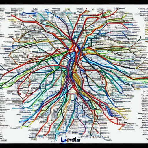 Prompt: The Human Brain in the style of the London Underground Map, technical document, 4k