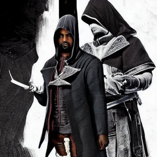 Prompt: kanye west in assassin's creed