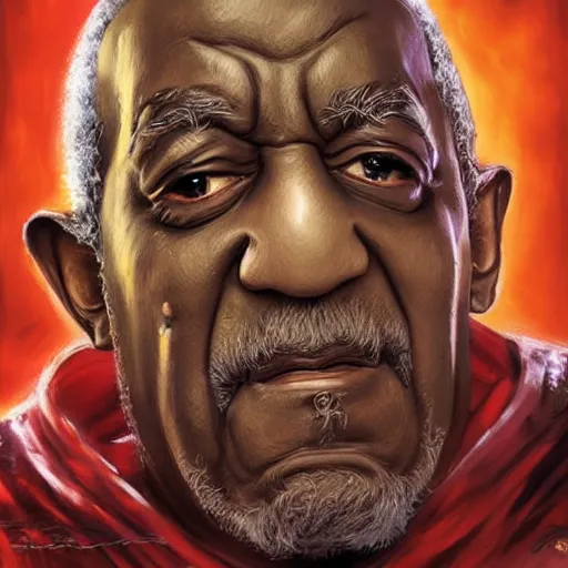 Image similar to Portrait of Bill Cosby as the emperor of humanity from warhammer 40k made by stanly artgerm lau, wlop, rossdraws, james jean, andrei riabovitchev ,marc simonetti