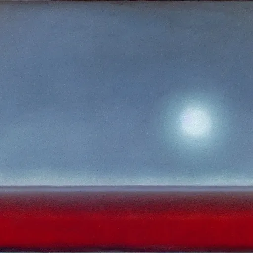 Image similar to the abstract painting'arctic void ', by caspar david friedrich, by rothko