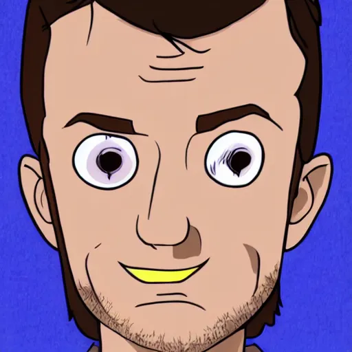 Image similar to Elijah Wood as a character in Gravity Falls