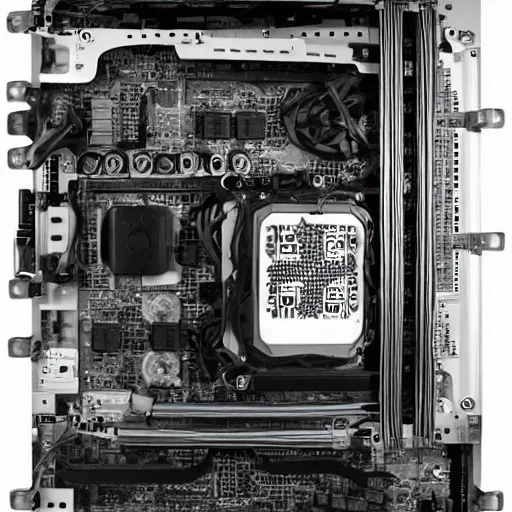 Image similar to a very detailed manual on how to build computers.