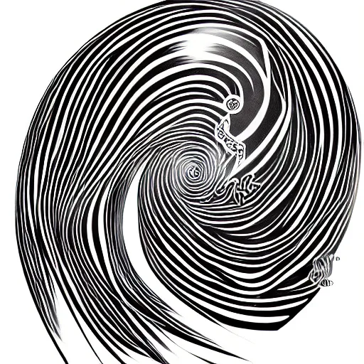 Image similar to lorenz attractor tattoo, highly detailed, complicated