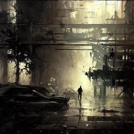 Image similar to the last of us zombie concept art by jeremy mann