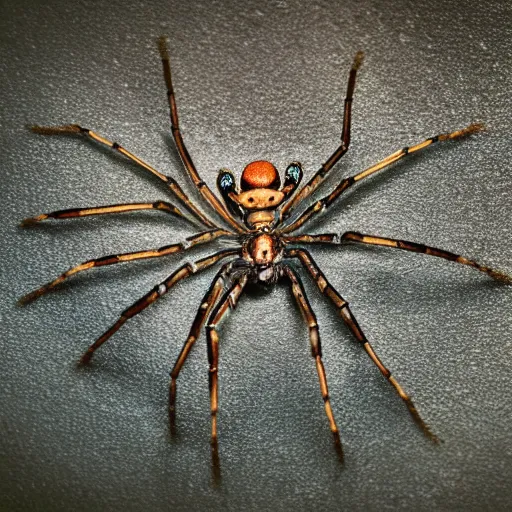 Image similar to a statue of a spider, centered, photo taken by a nikon, sharp focus, highly detailed