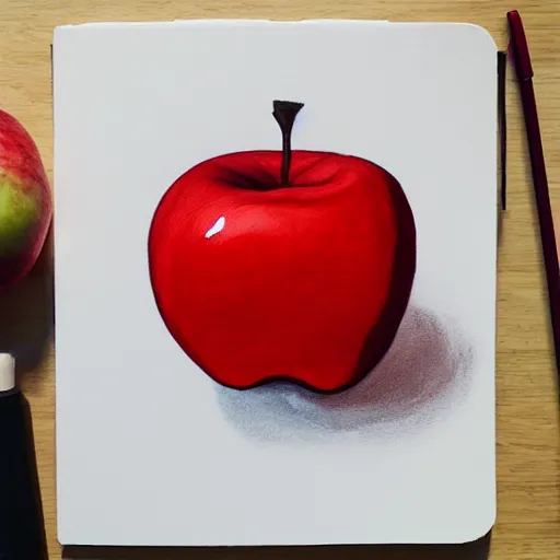 Image similar to an apple doing CrossFit, super detailed person and apple