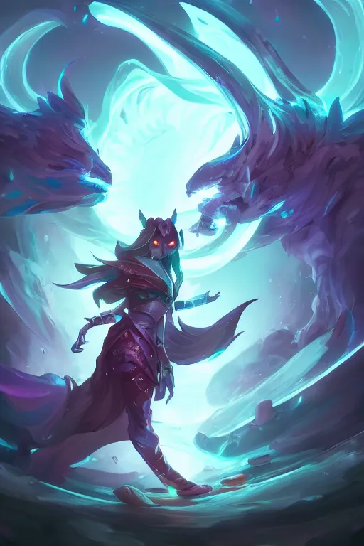 kindred league of legends wild rift hero champions Stable Diffusion