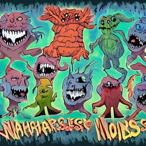 Image similar to nightmare Monsters by Alex Hirsch