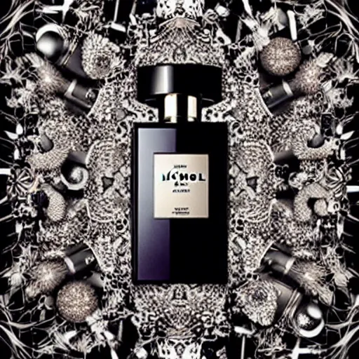 Prompt: fragrance advertising campaign by michael bay, detailed, intricate, high contrast