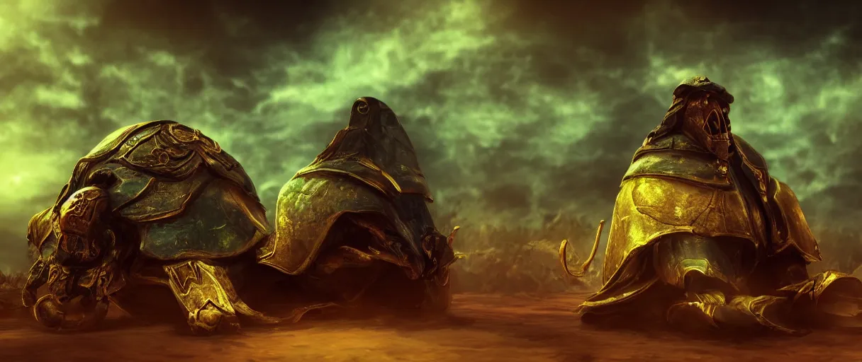 Prompt: a undead mage lord sitting on big scarab mount dramatic lighting cinematic establishing shot extremely high detail foto realistic cinematic lighting post processed