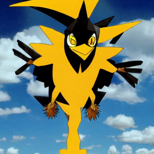 Image similar to national geographic professional photo of zapdos, award winning